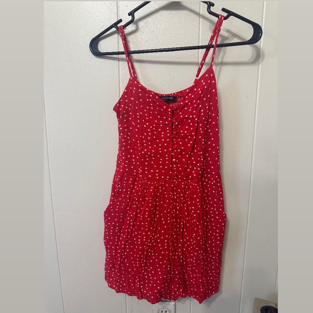 One Clothing Los Angeles polka dot romper
